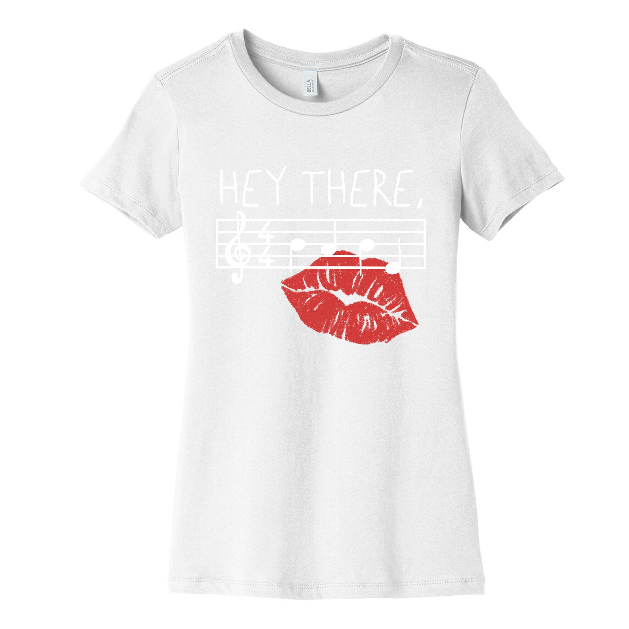 Hey There Babe Music Pun Women's Cotton Tee